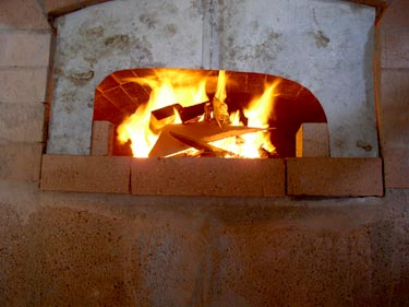 dome drying with fire